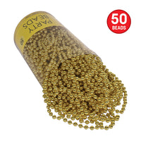 300 Pack Bulk Gold Party Beads 7mm x 33 inch