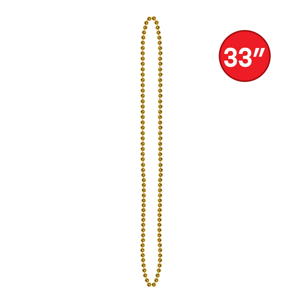 300 Pack Bulk Gold Party Beads 7mm x 33 inch
