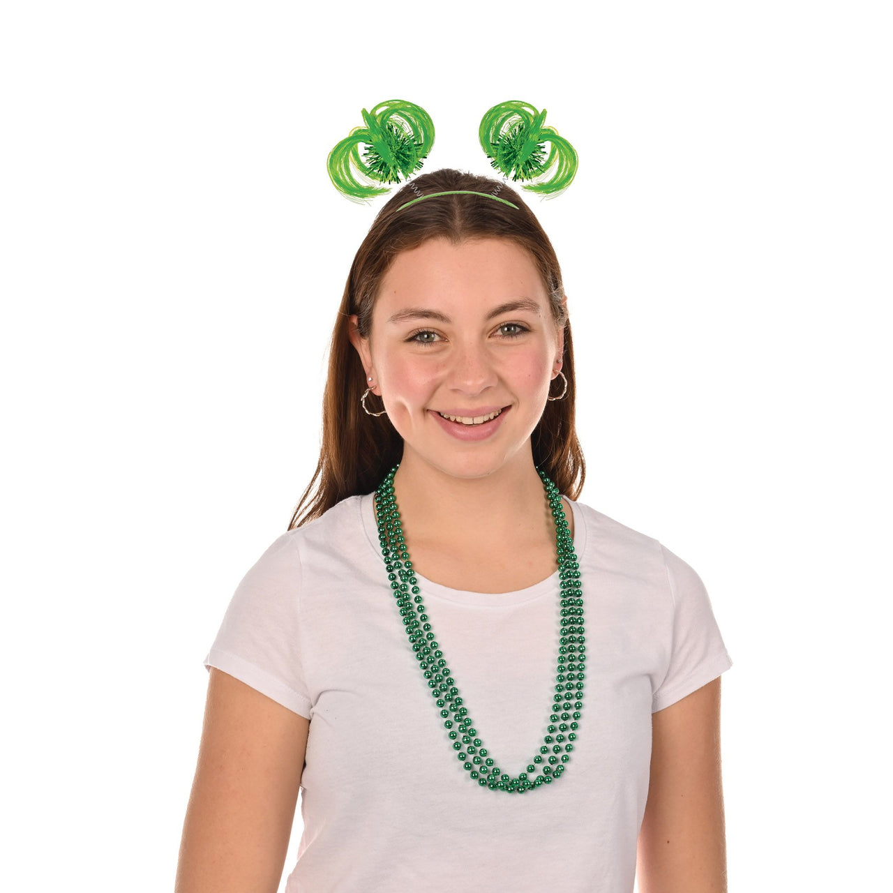 300 Pack Bulk Green Round Party Beads 7mm x 33 inch
