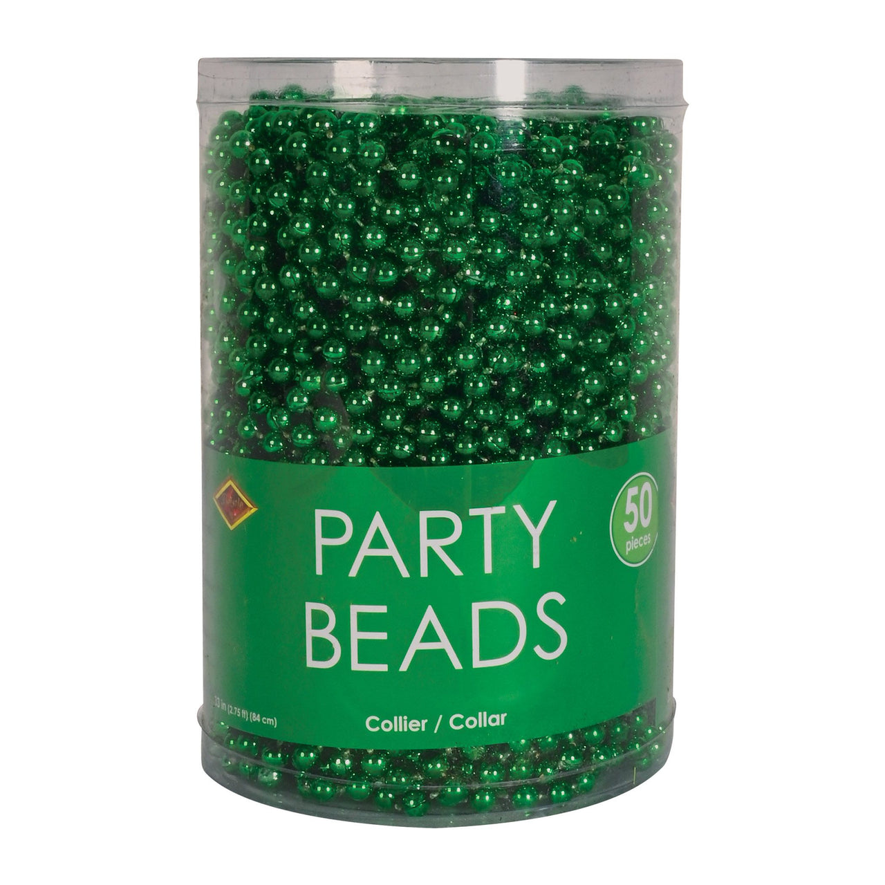 300 Pack Bulk Green Round Party Beads 7mm x 33 inch