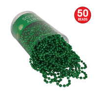 300 Pack Bulk Green Round Party Beads 7mm x 33 inch