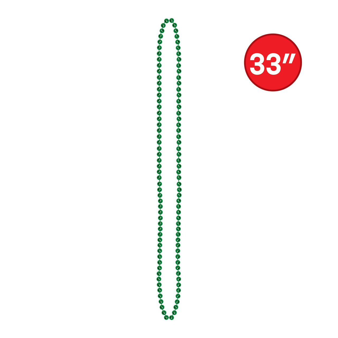 300 Pack Bulk Green Round Party Beads 7mm x 33 inch
