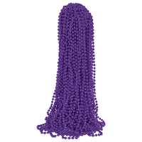 Purple Round Party Beads - 7mm x 33 inch (50/Pkg)