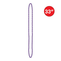300 Pack Bulk Purple Round Party Beads 7mm x 33 inch