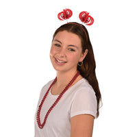 300 Pack Bulk Red Round Party Beads 7mm x 33 inch