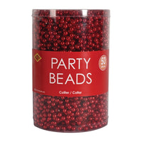 300 Pack Bulk Red Round Party Beads 7mm x 33 inch