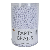 300 Pack Bulk White Party Beads 7mm x 33 inch