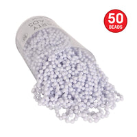 300 Pack Bulk White Party Beads 7mm x 33 inch