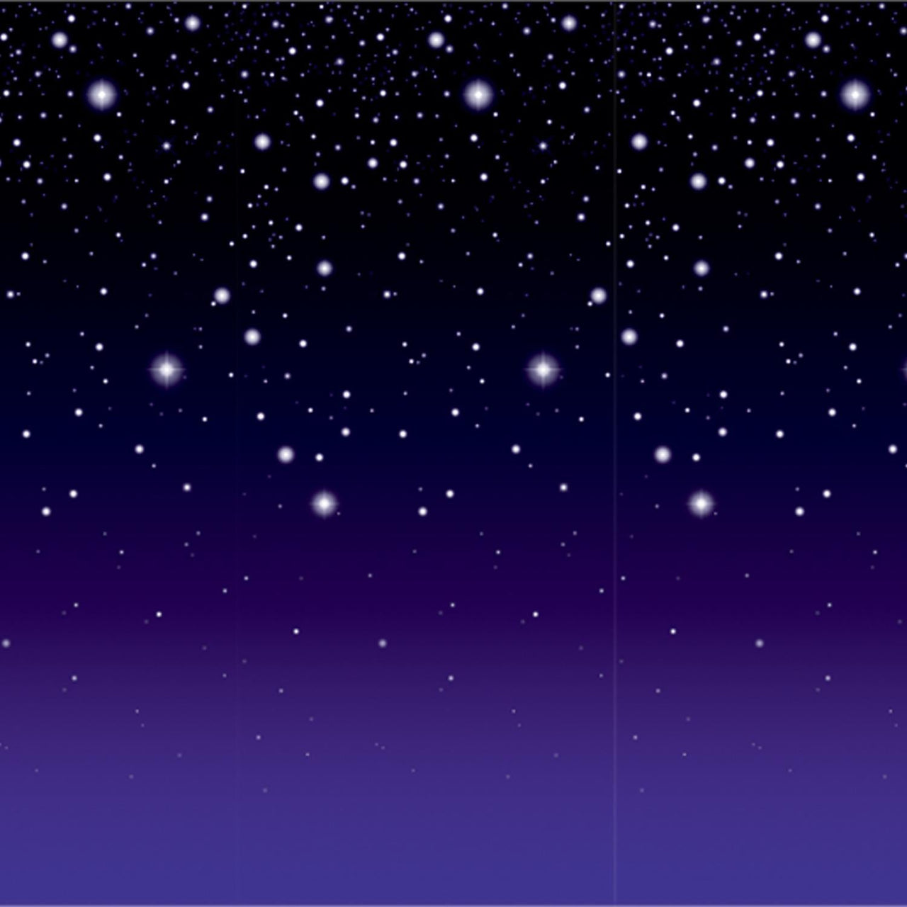 Starry Night Party Backdrop - Bulk 6 Pack