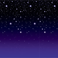 Starry Night Party Backdrop - Bulk 6 Pack