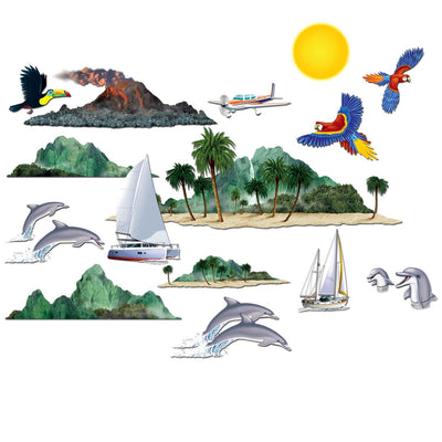 Tropical Cruise Party Props - Bulk/180 Props