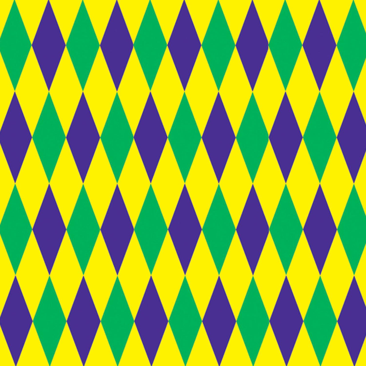 Mardi Gras Harlequin Backdrop - Bulk 6 Pack
