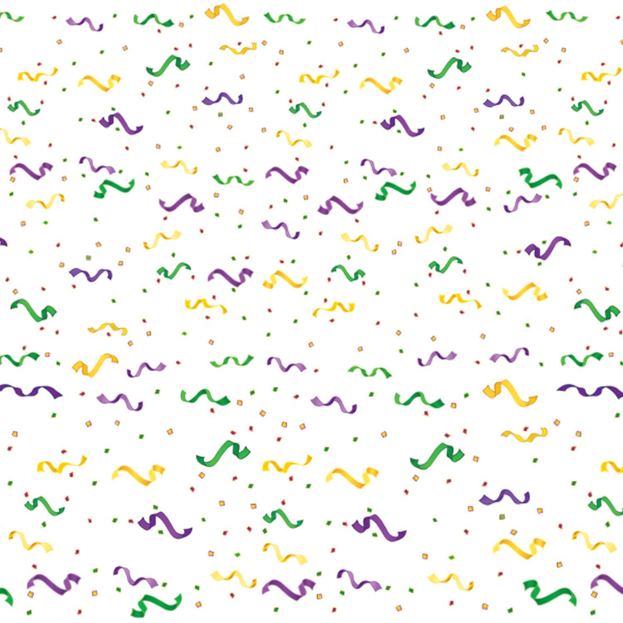 Mardi Gras Confetti/Serpentine Border Trim - Bulk 6 Pack