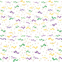 Mardi Gras Confetti/Serpentine Border Trim - Bulk 6 Pack