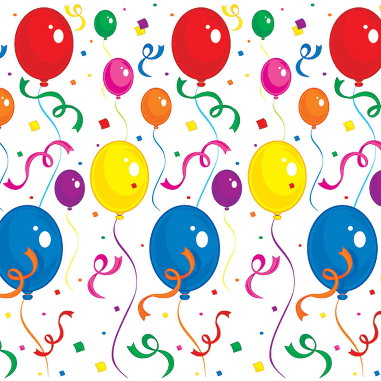 Balloons/Confetti Backdrop - Bulk 6 Pack