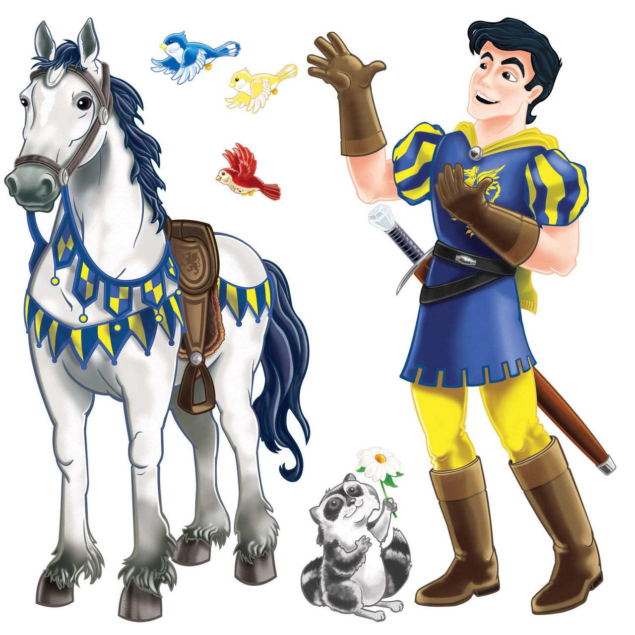 Prince/Trusty Steed Party Props - Bulk 24 Pack