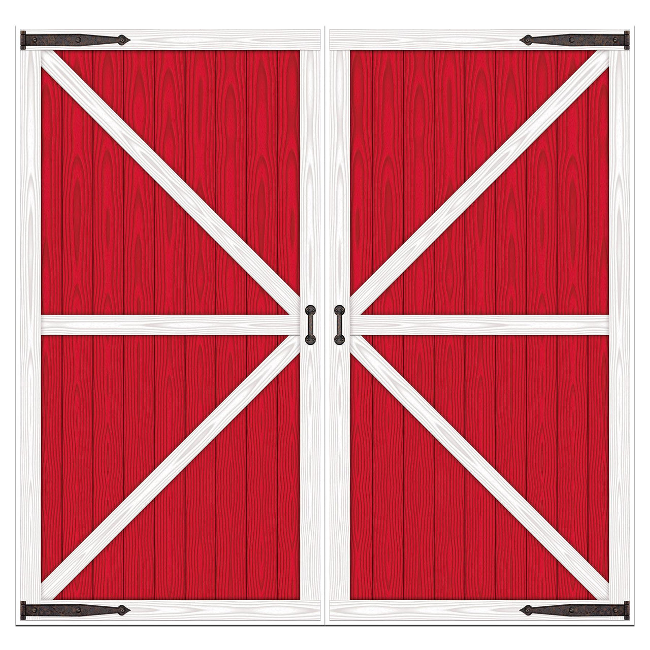 Barn Door Printed Party Photo Props - Bulk 24 Pack