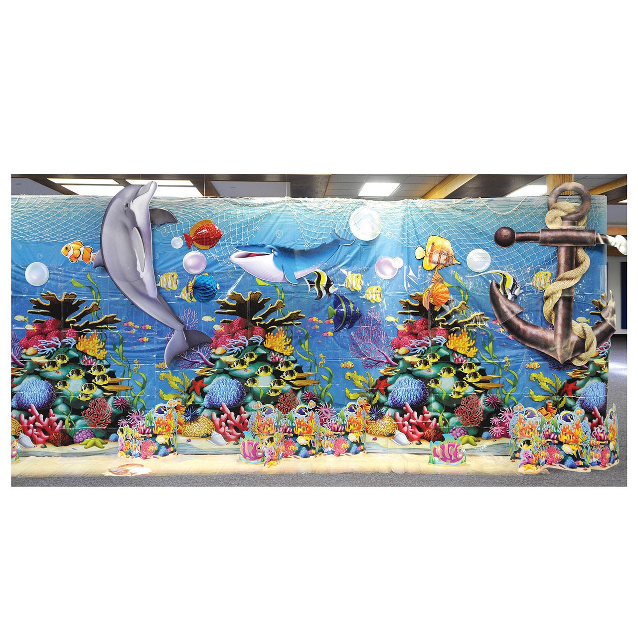 Ulua Fish Backdrop Bulk 6 Pack Luau Party Undersea Backdrop | Beistle – PartyDecorations.com