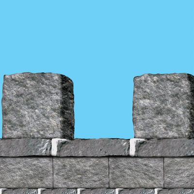 Stone Wall Border Trim Party Wall Decoration - Bulk 6 Pack
