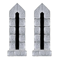 Bulk Castle Door & Window Props (Case of 108) by Beistle