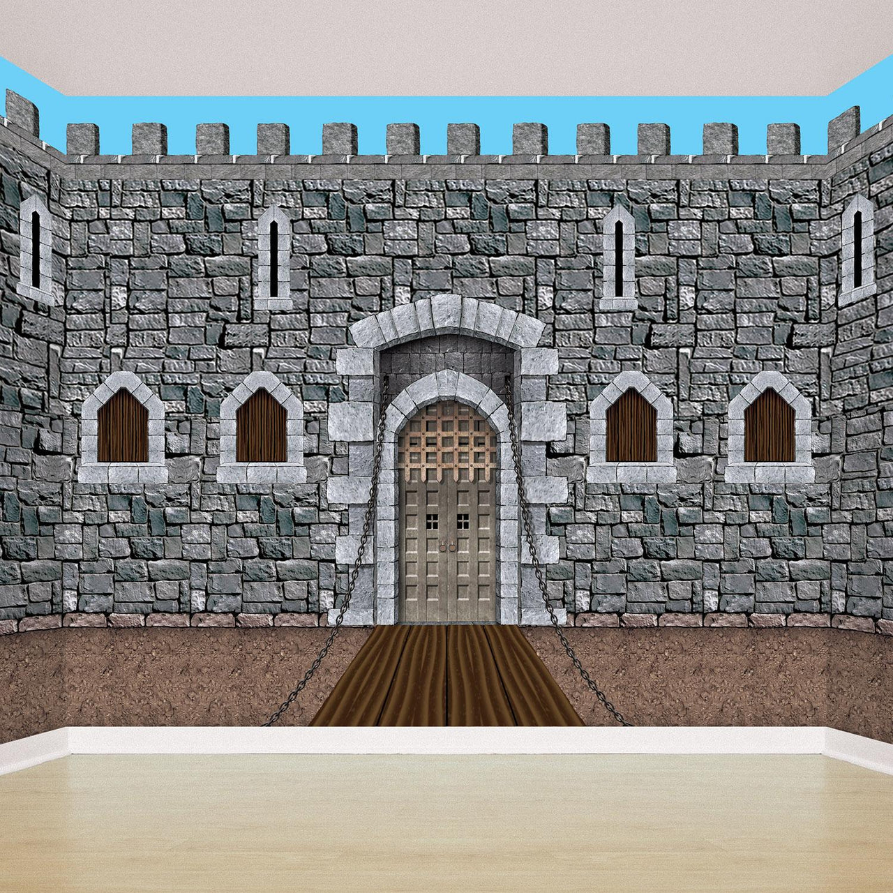 Bulk Castle Door & Window Props (Case of 108) by Beistle