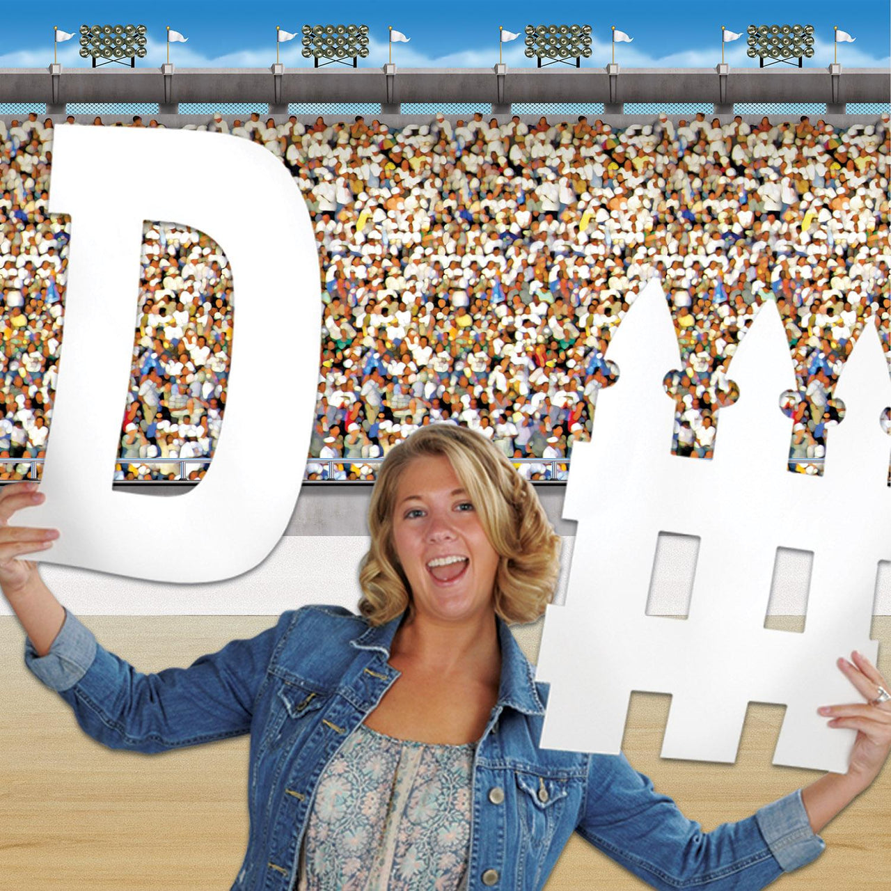 Bulk Upper Deck Sports Stadium Backdrop (Case of 6) by Beistle