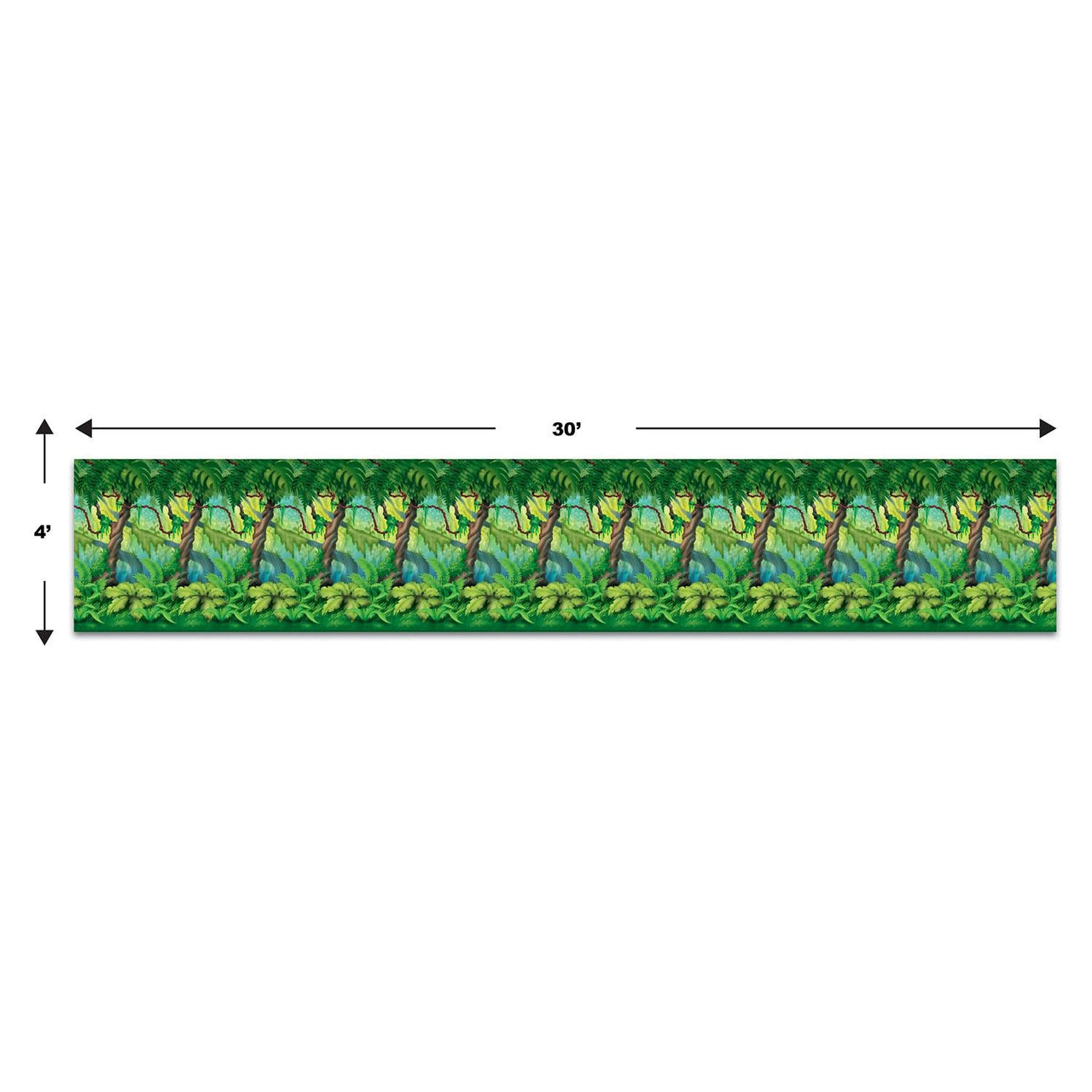 Jungle Trees Backdrop Jungle Party Theme (Case of 6)