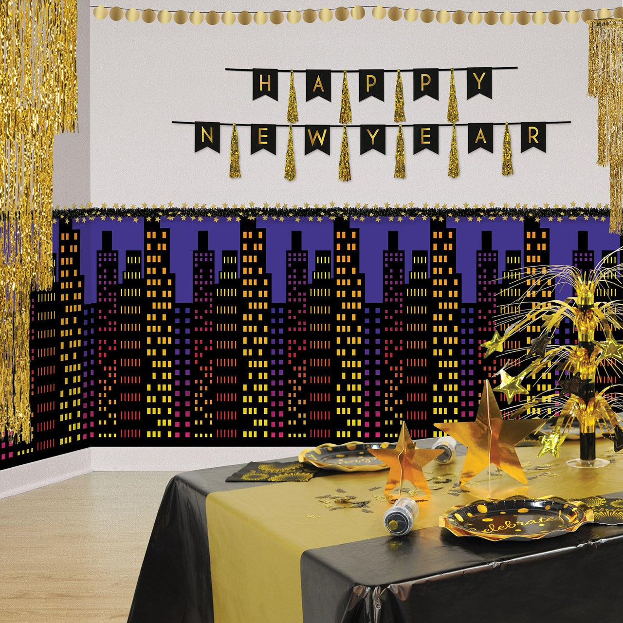 Cityscape Party Backdrop