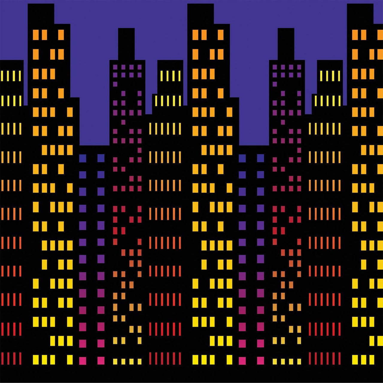 Cityscape Party Backdrop - Bulk 6 Pack