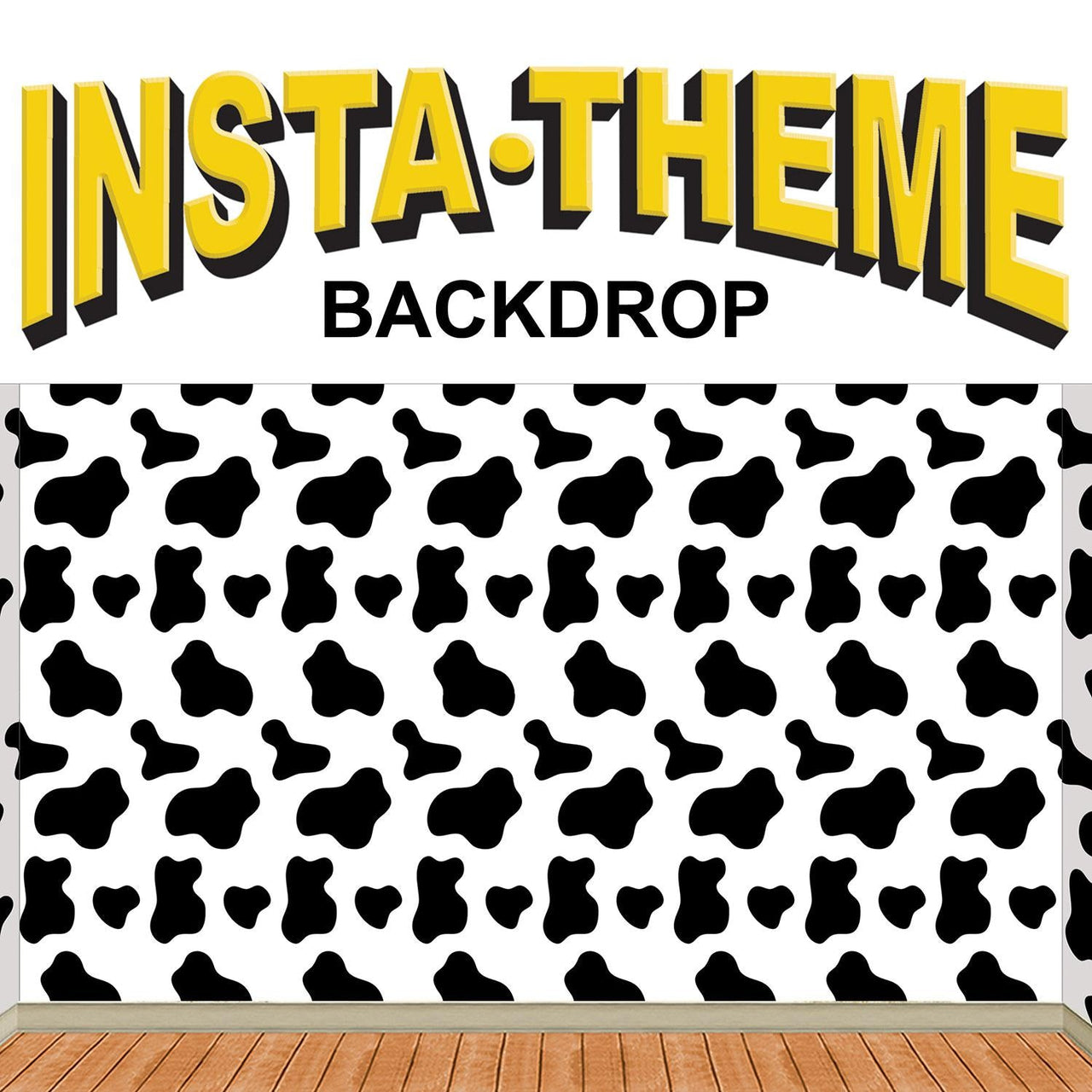 Cow Print Party Backdrop