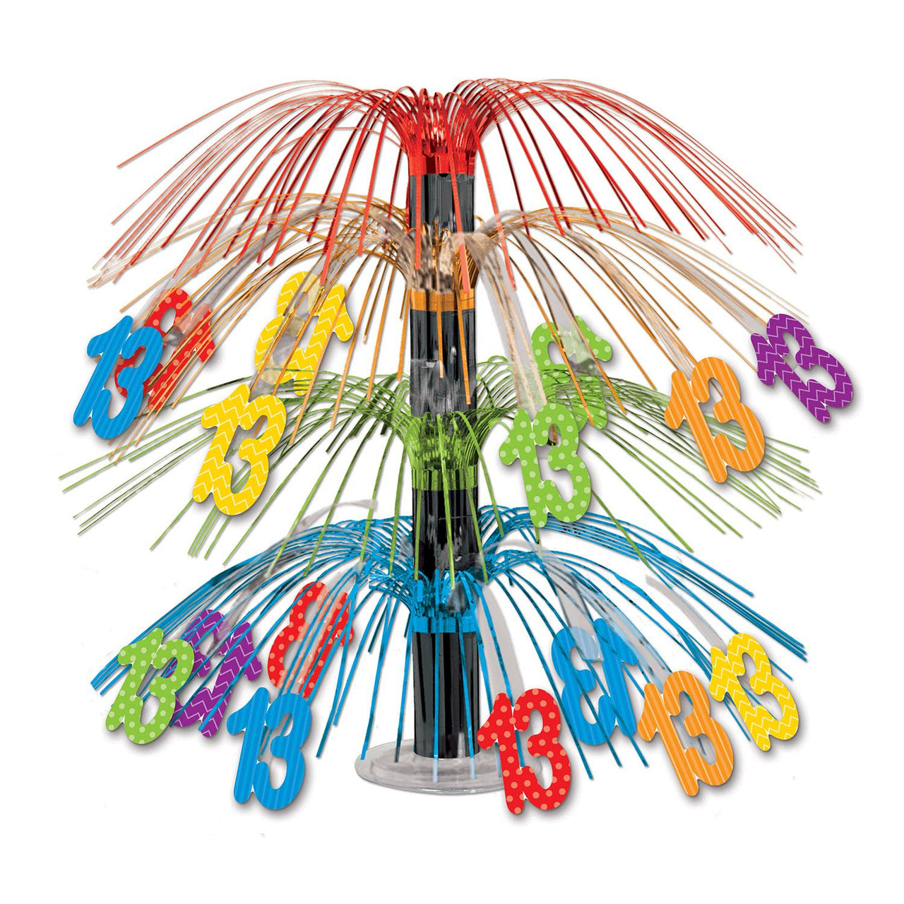 13th Birthday Party Cascade Centerpiece - Bulk 6 Pack