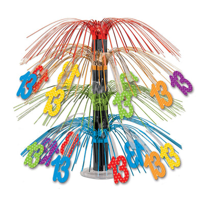 13th Birthday Party Cascade Centerpiece - Bulk 6 Pack