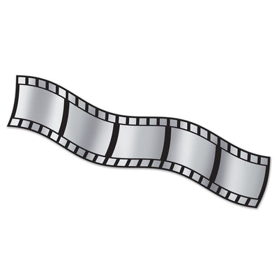 25 ft Roll of Filmstrip Metallic Party Decorating Material - Bulk 12 Pack