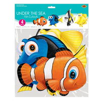 Under The Sea Fish Cutouts, party supplies, decorations, The Beistle Company, Under The Sea, Bulk, Other Party Themes, Under the Sea