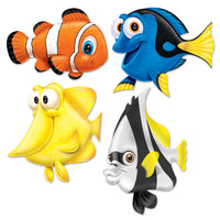 16.75 Inch- Under The Sea Fish Party Cutouts - Bulk 48 Pack