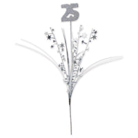 Glittered 25th Anniversary Metallic Star Spray - Bulk/12 Star Sprays