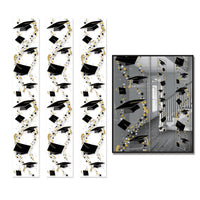 Grad Caps Graduation Party Panels - Bulk 36 Pack