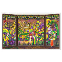 Mardi Gras Insta-View Decoration - Bulk 6 Pack
