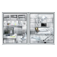 PSI Laboratory/Morgue Party Insta-View Decoration - Bulk 6 Pack