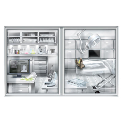 PSI Laboratory/Morgue Party Insta-View Decoration - Bulk 6 Pack