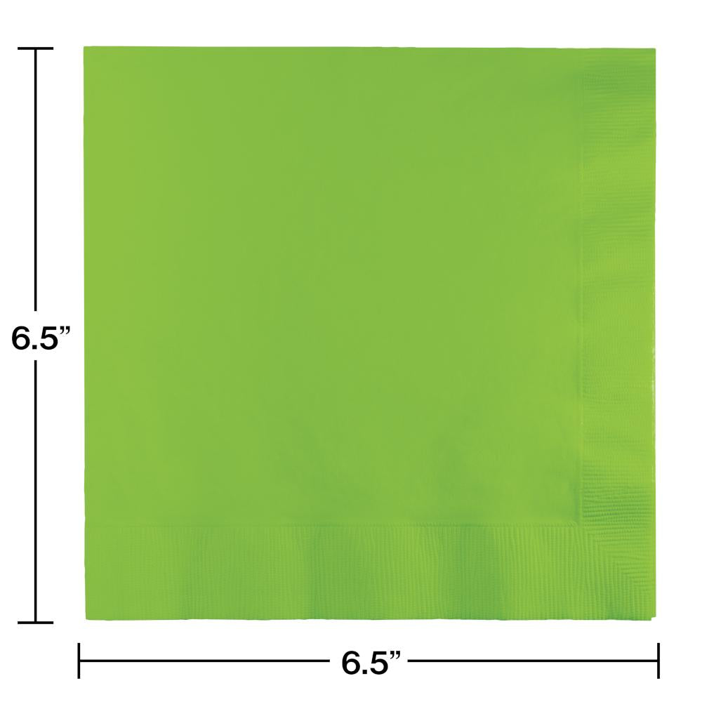 240 pc Bulk Fresh Lime Green Value Friendly Luncheon Napkins