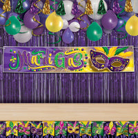 Bulk Mardi Gras Banner (12 Pkgs Per Case) by Beistle