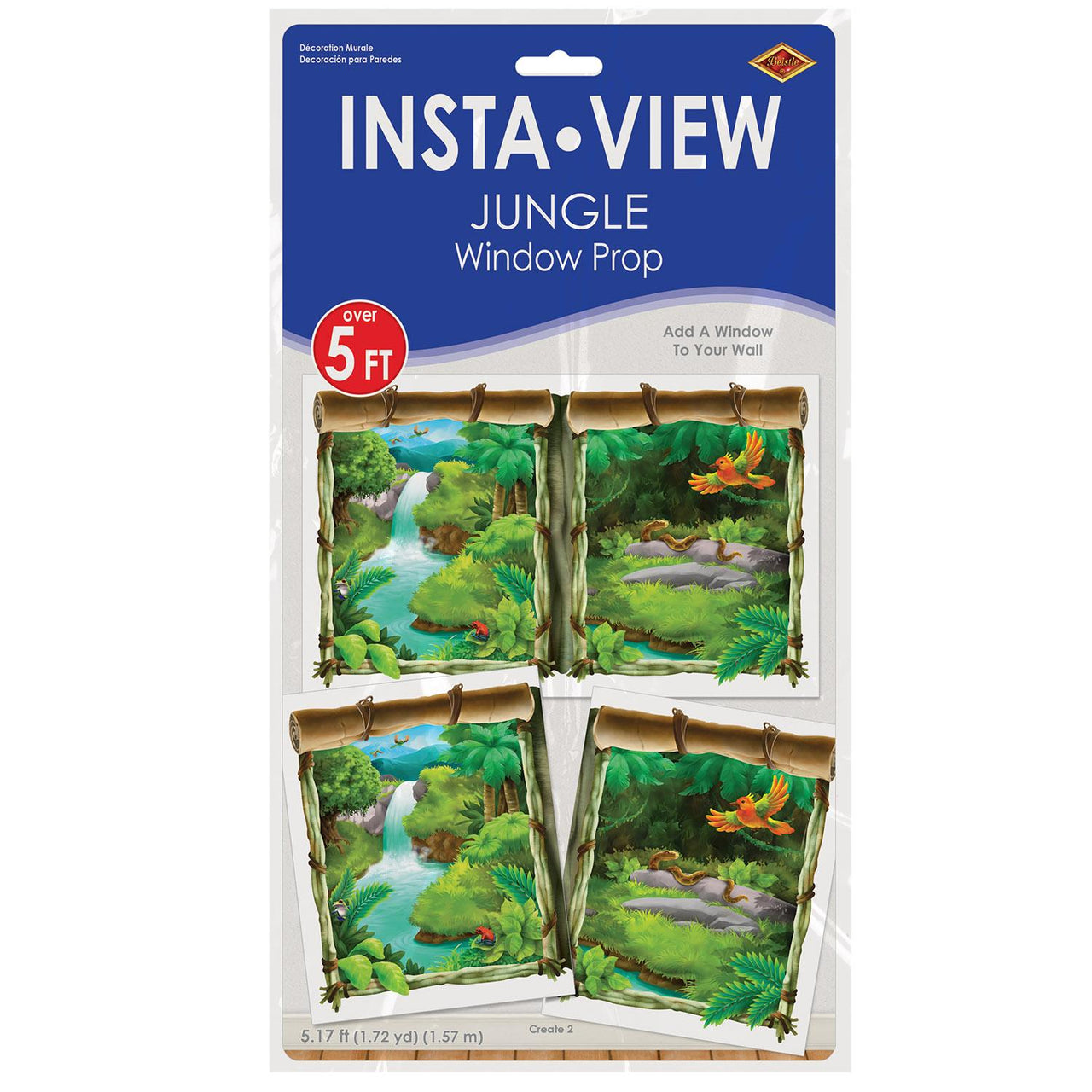 Bulk Jungle Insta View Jungle Party Theme (Case of 6) by Beistle