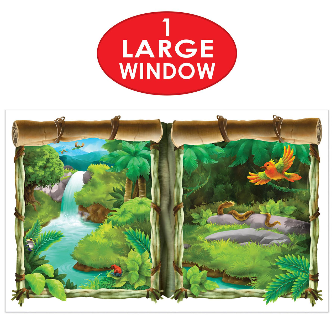 Bulk Jungle Insta View Jungle Party Theme (Case of 6) by Beistle