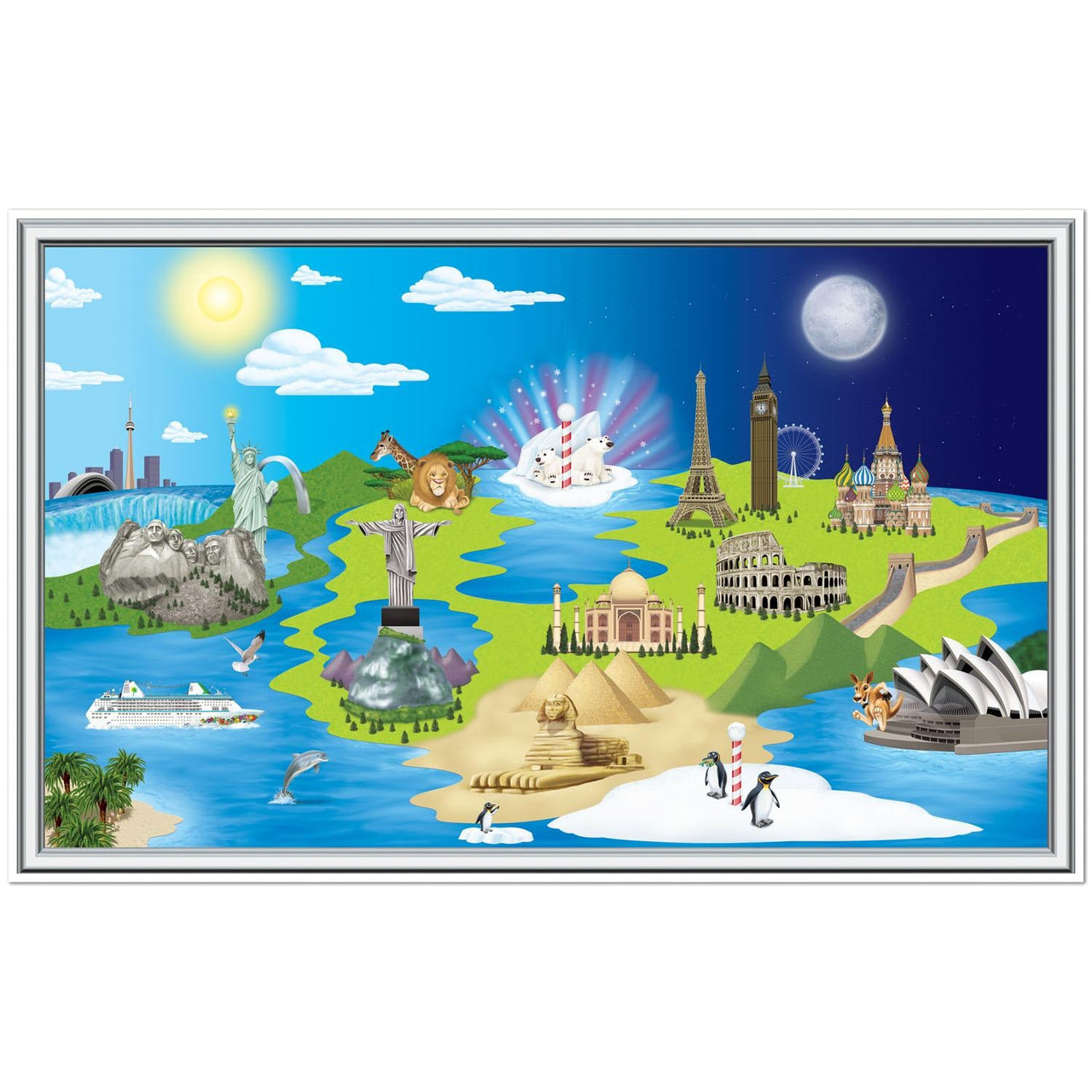 Window To The World Party Insta-View Decoration - Bulk 6 Pack