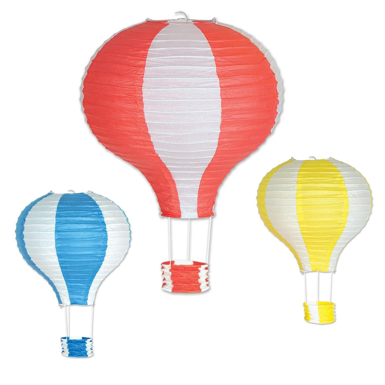 Hot Air Balloon Party Paper Lanterns - Bulk 18 Pack