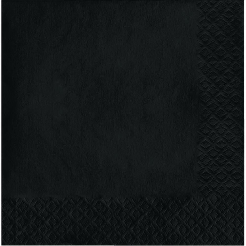 240 pc Bulk Black Velvet Value Friendly Luncheon Napkins