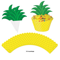Luau Party Pineapple Cupcake Wrappers - Bulk/144 Cupcake Wrappers