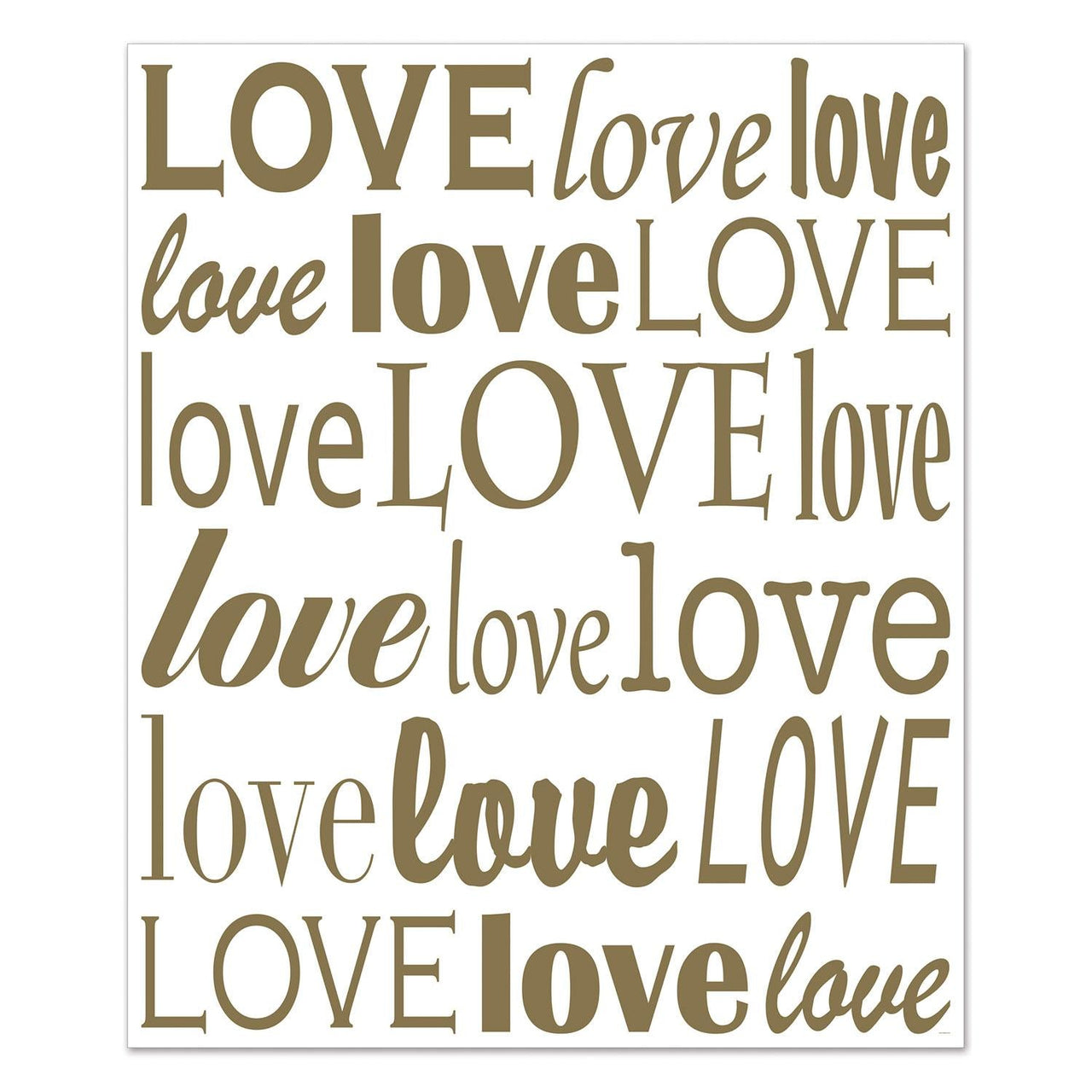 Love Insta-Mural Decoration Photo Op - Bulk 6 Pack