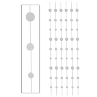 Glittered Dot Stringers silver - Bulk/72 Stringers